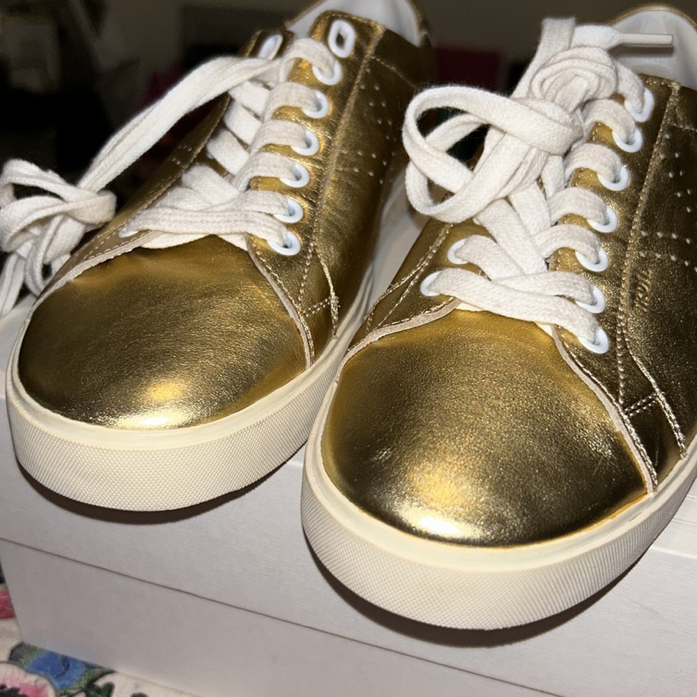 Celine TRIOMPHE sneaker in Gold - Picture 4 of 7